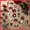 30 Pcs Christmas Diamond Painting Magnets for Refrigerator Buffalo Plaid Diamond Art Painting Kits Magnets Red Green White Fridge Diamond Stickers for Xmas DIY Home Decors